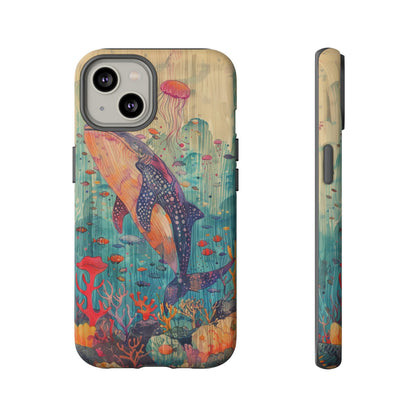 Whale Shark, Turtle, Manta Ray Phone Case