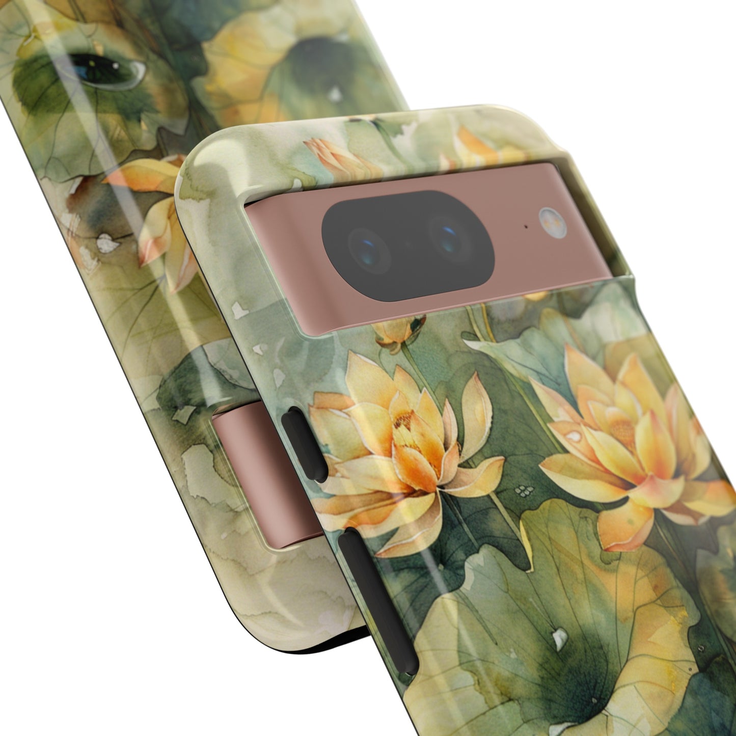 Zen Lotus Watercolor Painting iPhone 15 Case