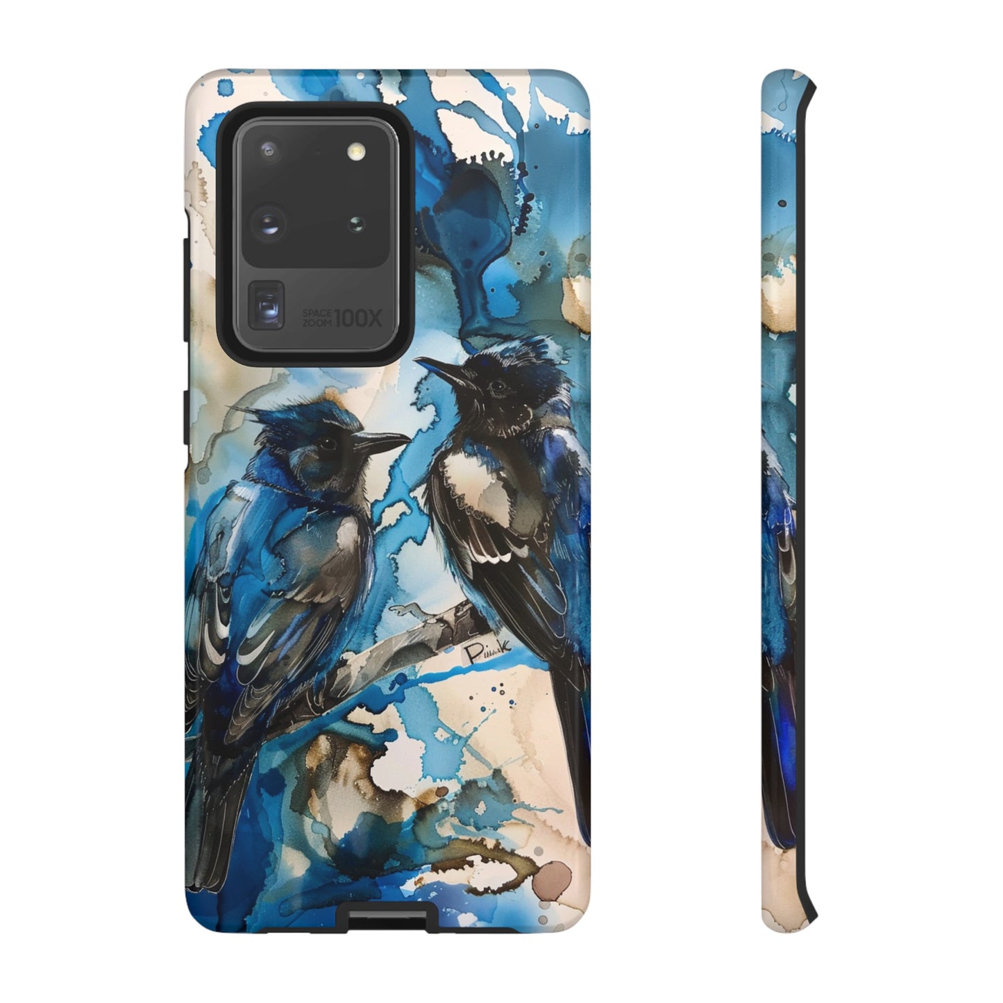 Blue Bird Watercolor Phone Case