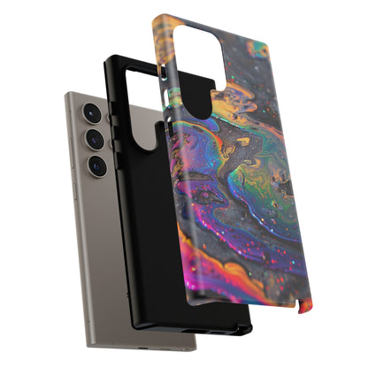 Opalescent Marbled Holographic Print Phone Case