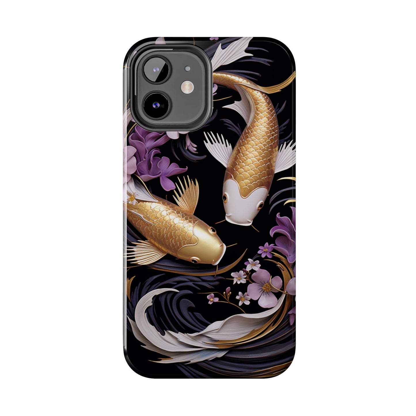 Graceful Flow: Koi Fish Inspired | Japanese Art Masterpiece iPhone Case