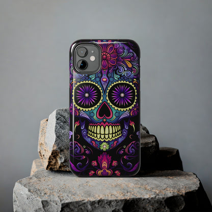Sugar Skull iPhone Case | Dia de los Muertos Tough Case for iPhone 11, 12, 13