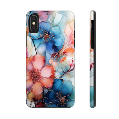 Marbled Watercolor iPhone Case | Embrace the Mesmerizing Multicolor Art