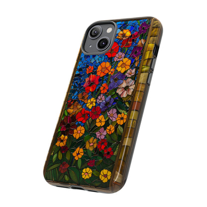 Gustav Klimt Style Flower Garden Painting Phone Case for iPhone 15, 14, Pro Max, 13, 12 & Samsung Galaxy S23, S22, S21, Google Pixel