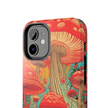 Trippy Magic Mushroom Tough iPhone Case | Embrace the Psychedelic Art