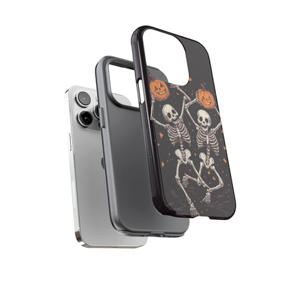 Dancing Skeletons with Jack-o'-Lanterns Phone Cover