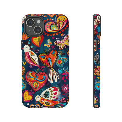 Bright Colorful Mexican Style Mural Painting Phone Case