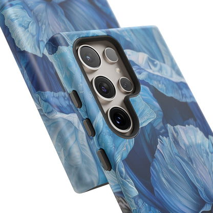 Floral Blue Iris Oil Painting Flower Phone Case