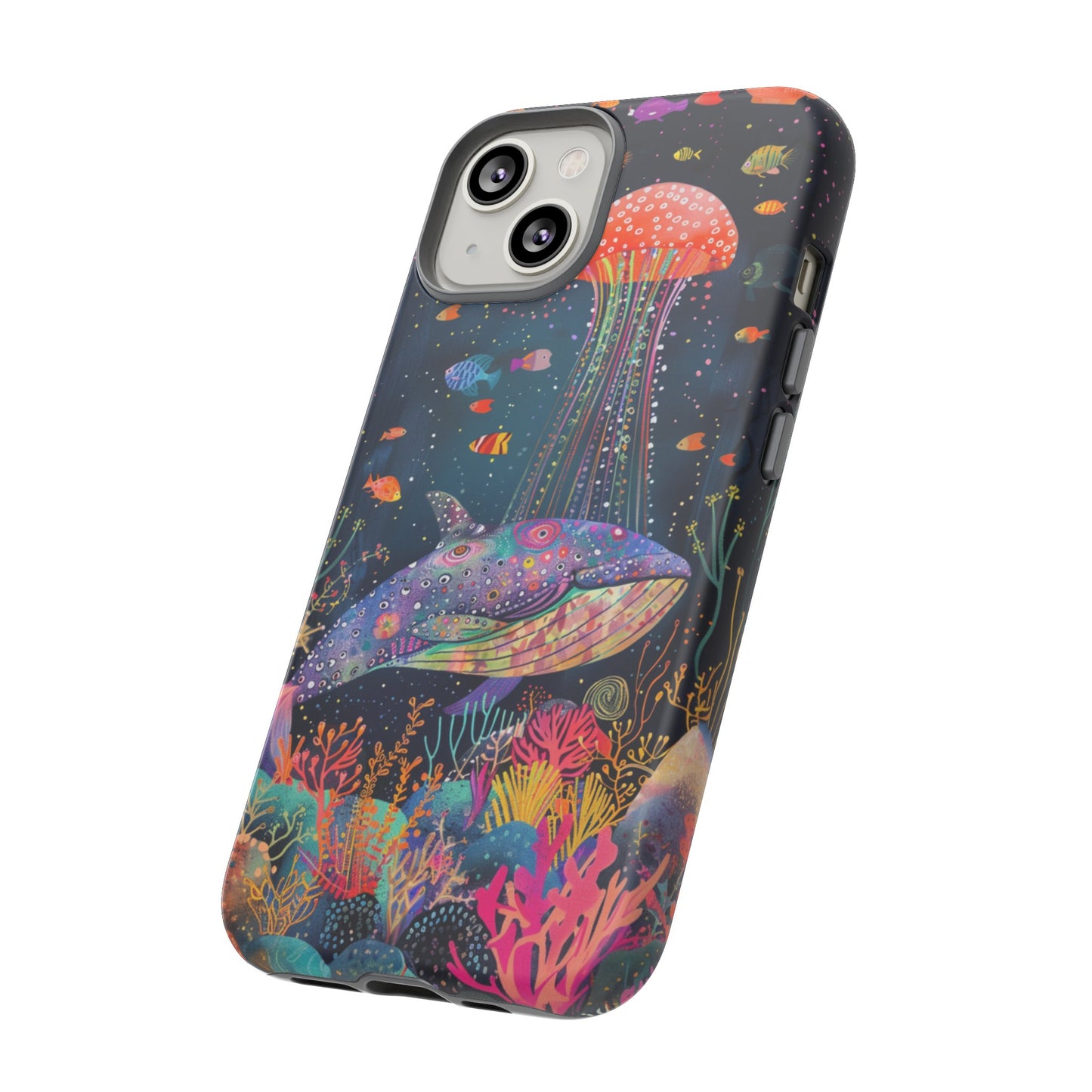 Whale Shark, Turtle, Jellyfish Phone Case