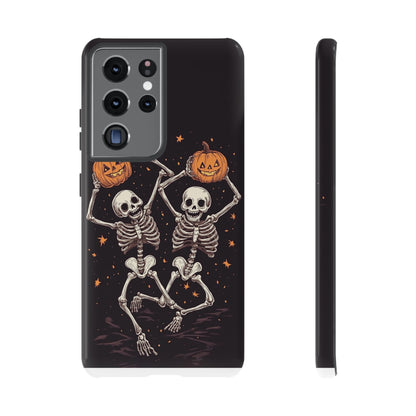 Dancing Skeletons with Jack-o'-Lanterns Phone Cover