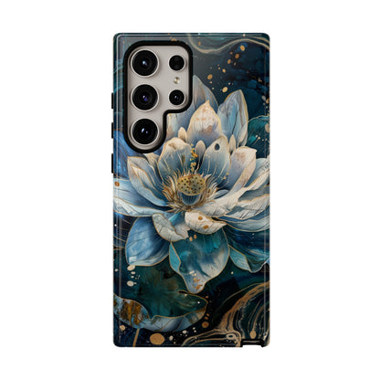 Zen Stained Glass Lotus Floral Design Phone Case