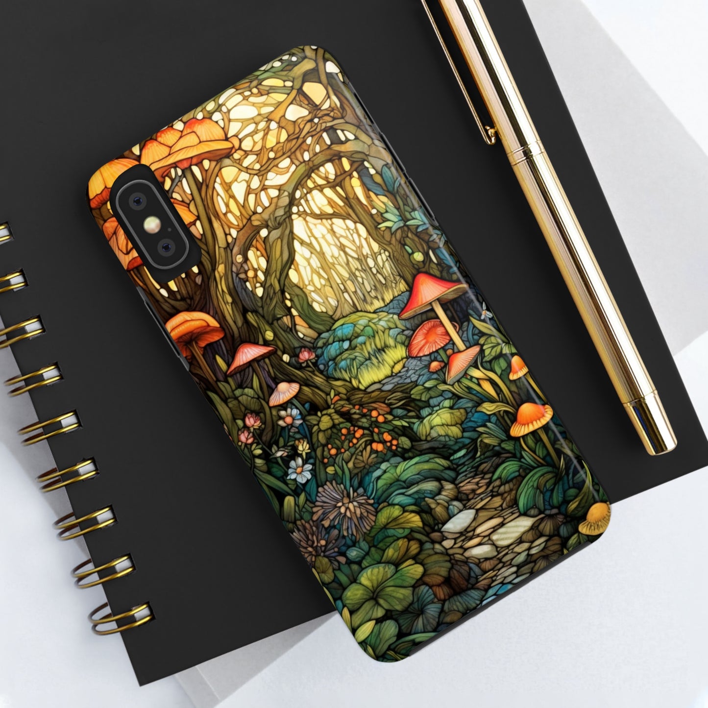 Magic Mushroom Boho Vibe iPhone Tough Case | Embrace the Enchantment of Nature with Durable Style