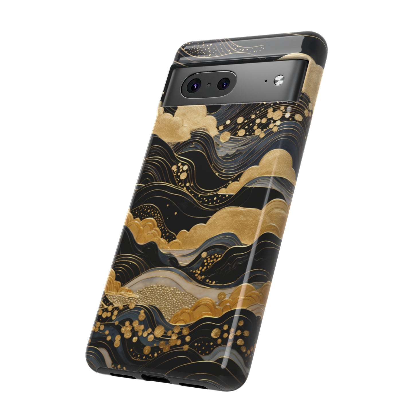 Chiyogami Mountains Tough Phone Case fits Galaxy S23 S22 S21 S20 Plus Ultra | Iphone 14 13 12 11 8 Pro Max Mini | Pixel 7 6 Pro 5 | Japanese