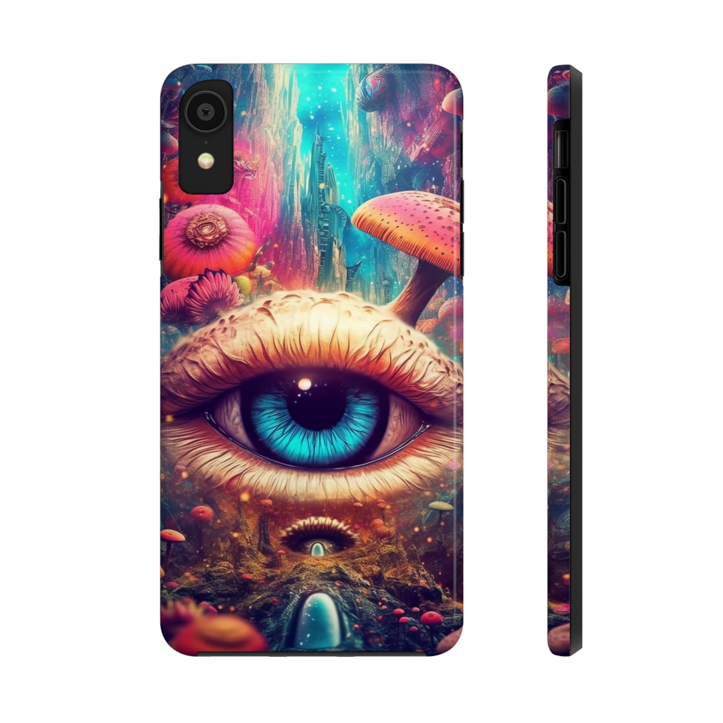 Eye of the Mushroom Psychedelic Art iPhone Case | Embrace the Trippy Enigma