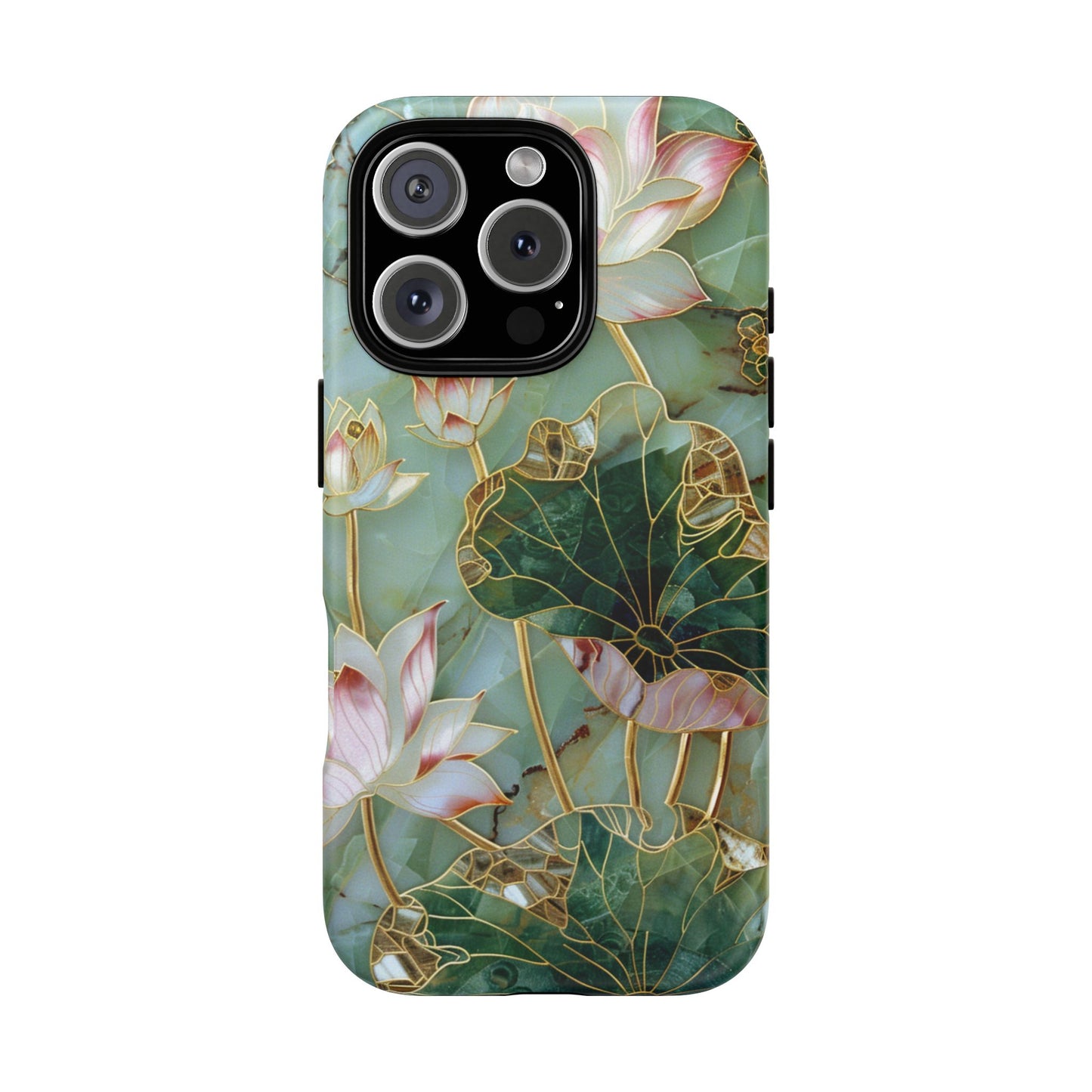 Elegant Floral Phone Case - Tough Cases with Lotus Design