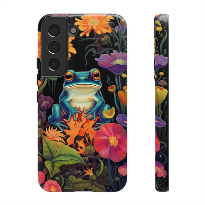 Floral Frogs Elegance Phone Case for Google Pixel, iPhone & Samsung Galaxy