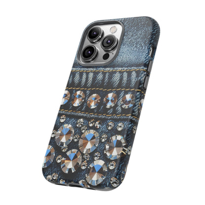 Blue Jean Queen Rhinestone Bling Phone Case