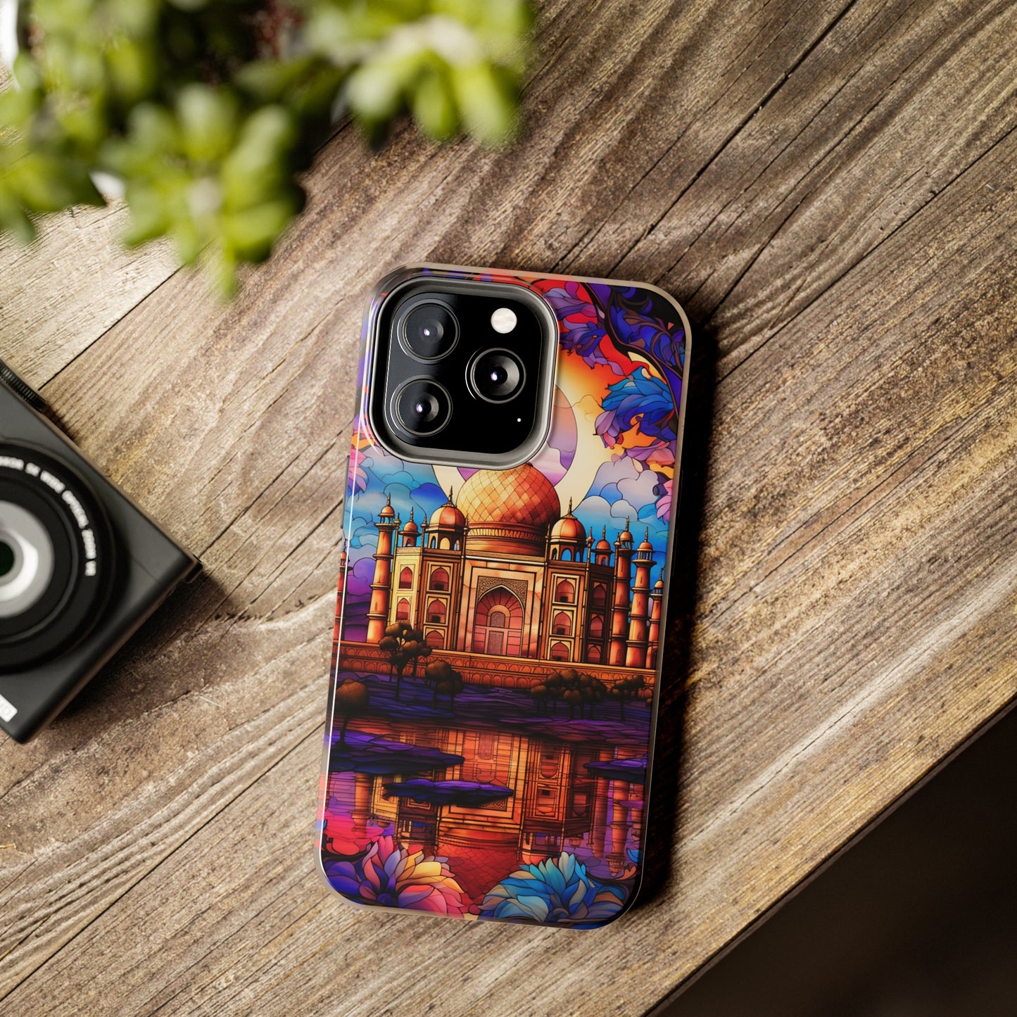 Taj Mahal Silhouette iPhone Case | Royal Elegance for Models 11 through 14 Pro Max