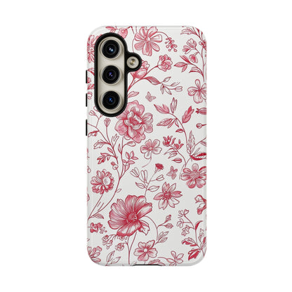 Pink Floral Wildflower Phone Case