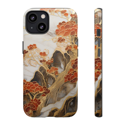 Chiyogami Floral Tough iPhone Case Galaxy S23 S22 S21 S20 Plus Ultra | Iphone 14 13 12 11 8 Pro Max Mini | Pixel 7 6 Pro 5 | Japanese Boho