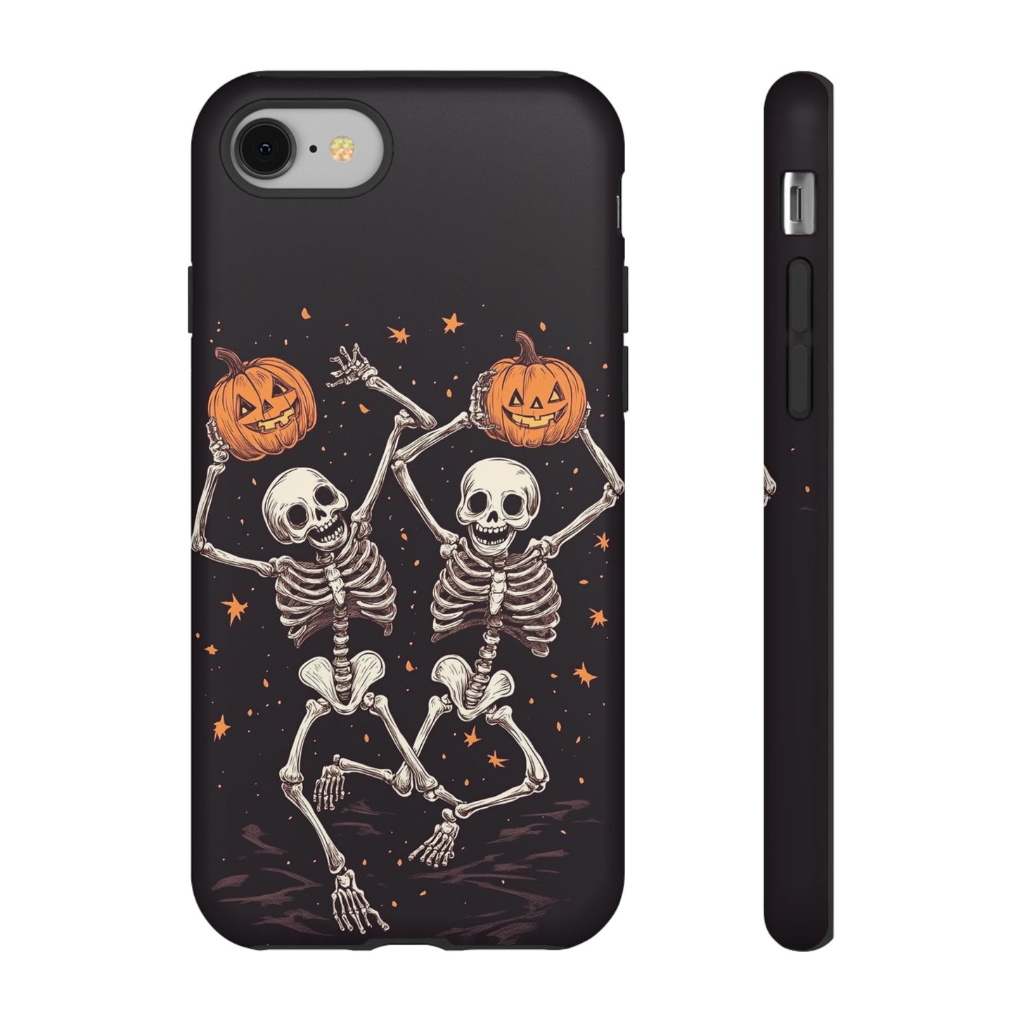 Playful skeleton and pumpkin phone case for Google Pixel