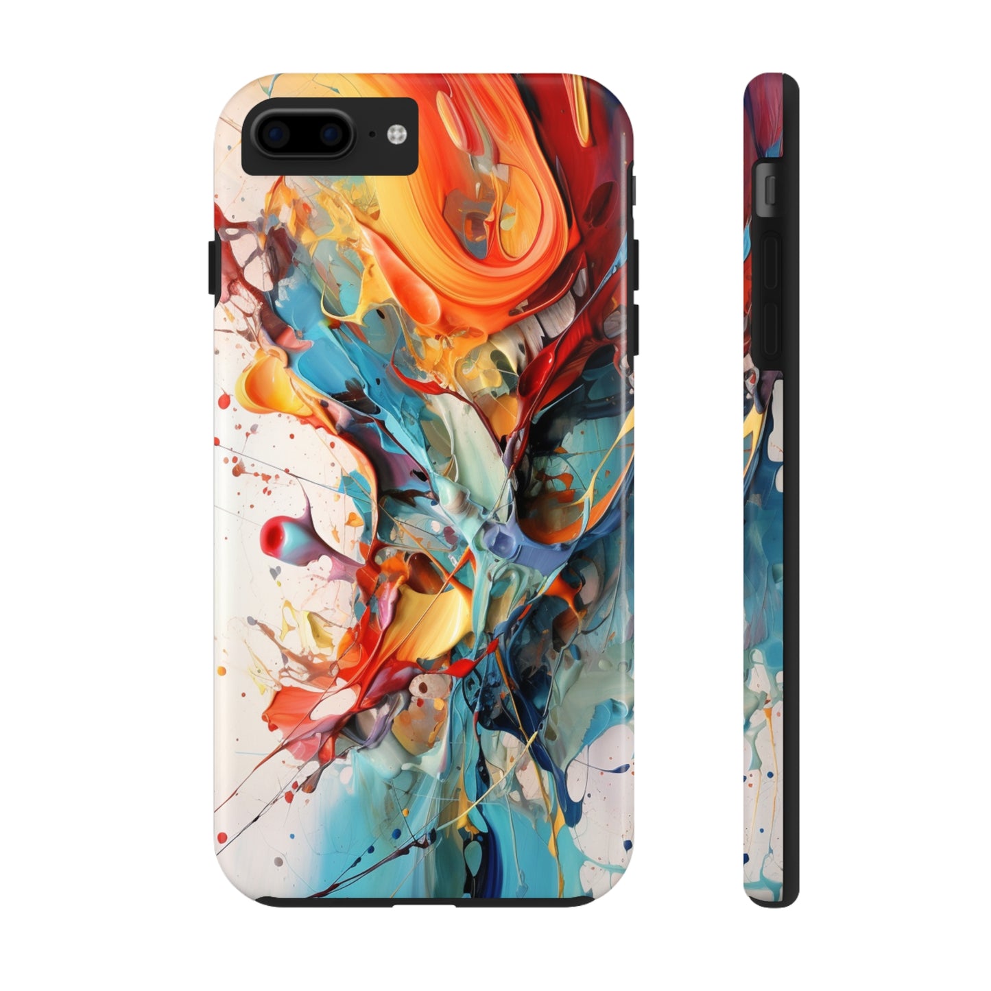 Abstract Color Splash iPhone Tough Case | Boldly Express Your Style with Enhanced Protection