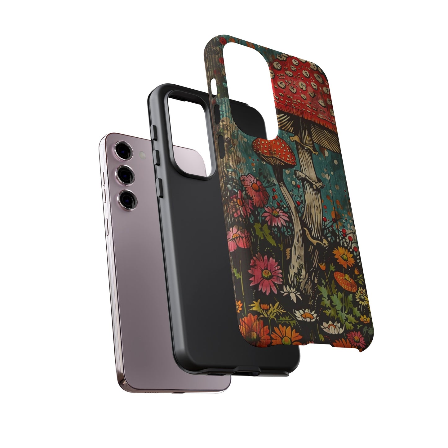 Trippy Magic Mushroom Retro Art Phone Case