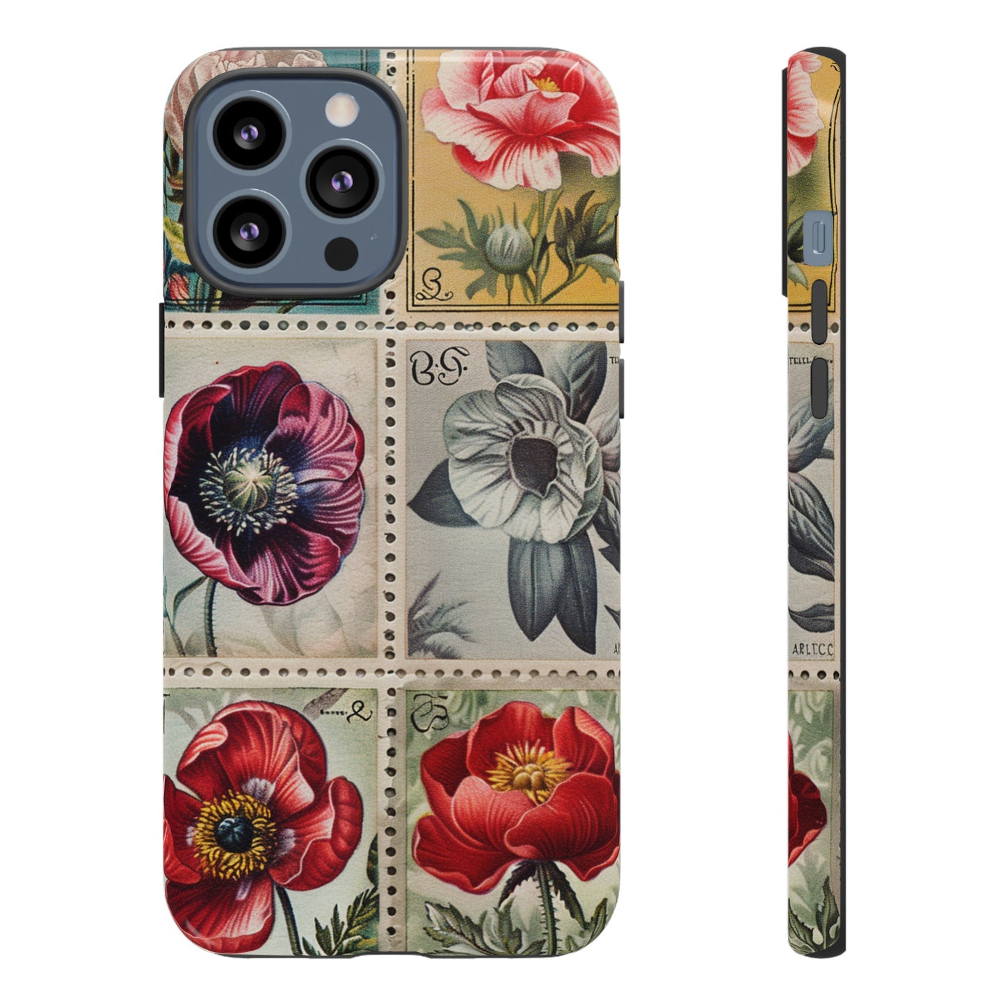 Vintage Floral Stamps Phone Case