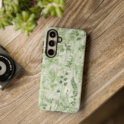 Floral Sage Green Wildflower Phone Case