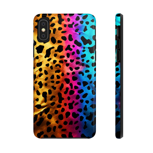 iPhone 14 Pro Max Rainbow Leopard Patterns