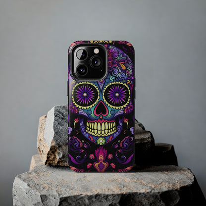 Sugar Skull iPhone Case | Dia de los Muertos Tough Case for iPhone 11, 12, 13