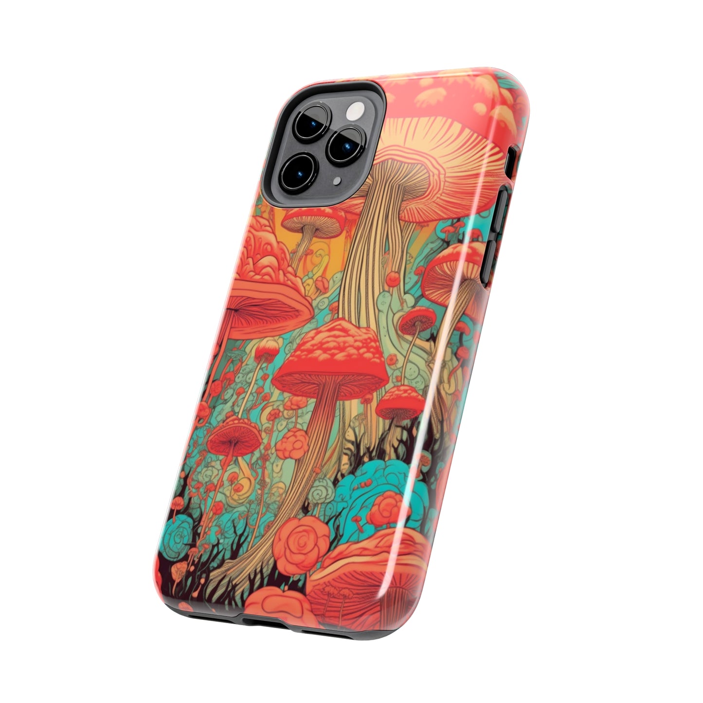 Trippy Magic Mushroom Tough iPhone Case | Embrace the Psychedelic Art