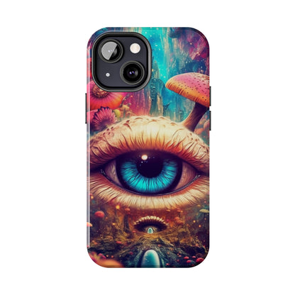 Eye of the Mushroom Psychedelic Art iPhone Case | Embrace the Trippy Enigma