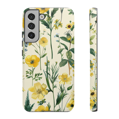 Floral Sage Yellow Wildflower Phone Case