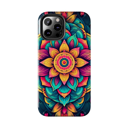 Cosmic Harmony: Rainbow Mandala | Spiritual Symmetry iPhone Case