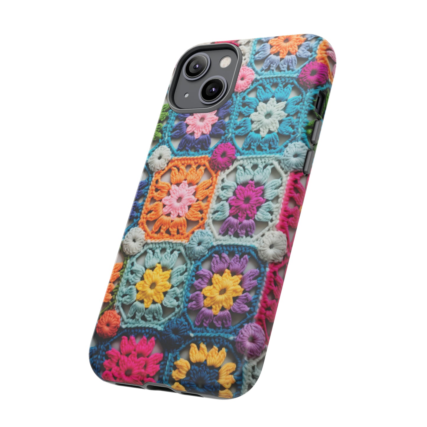 Vintage Crochet Blanket Look Phone Case