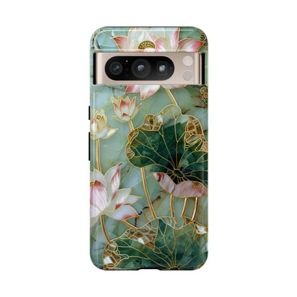 Elegant Floral Phone Case - Tough Cases with Lotus Design