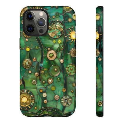 Green Celestial Stained Glass Mosaic Phone Case