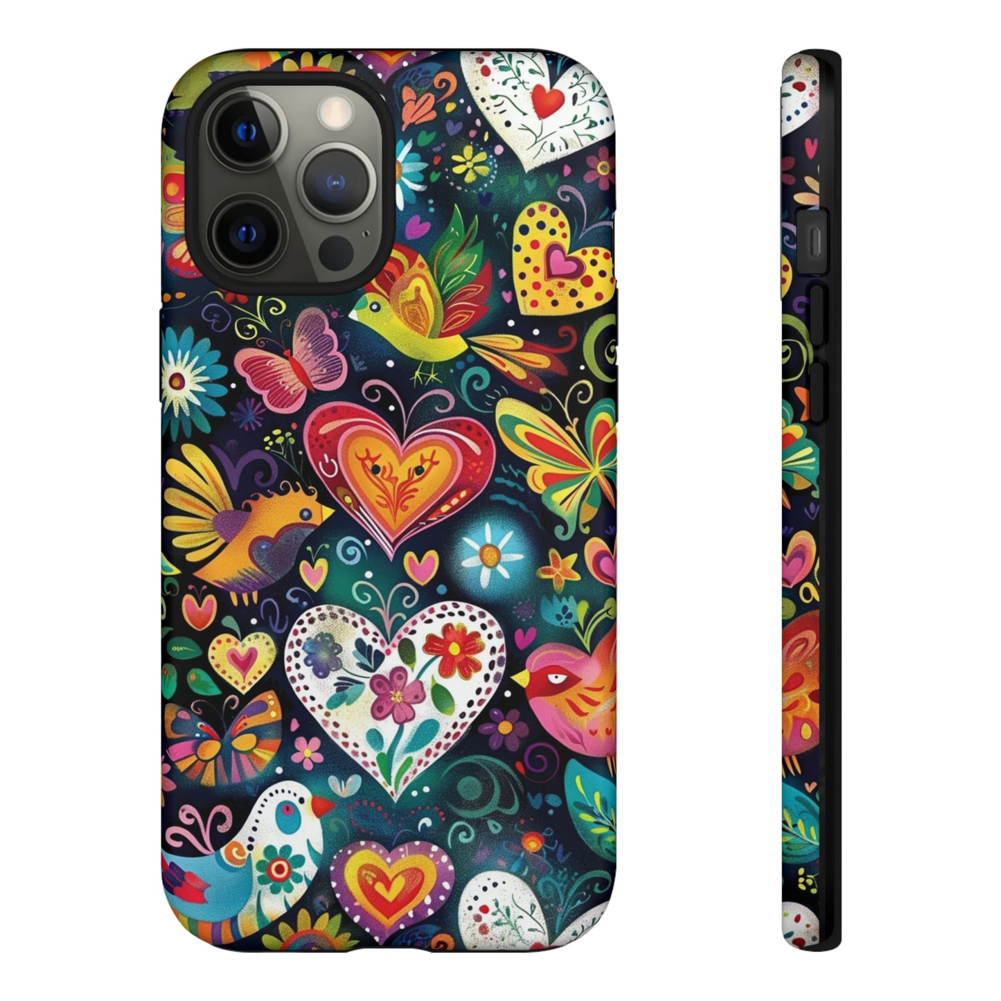 Floral Butterfly Magic Hearts Phone Case