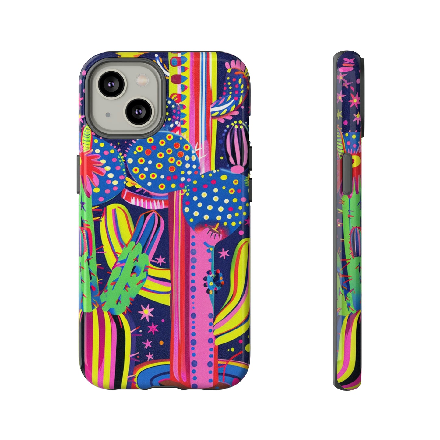 Retro 1960s Psychedelic Cactus Flowers Phone Case