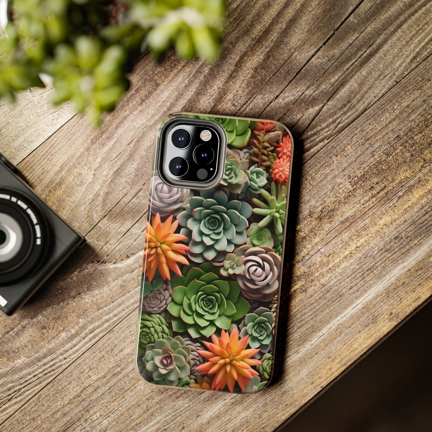 Succulent Desert Cactus Floral iPhone Case | Embrace the Beauty of Arid Elegance