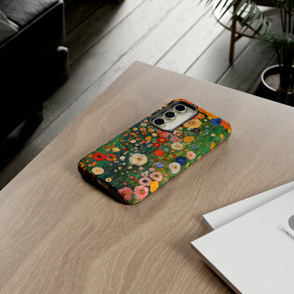 Gustav Klimt Style Flower Garden Painting Phone Case