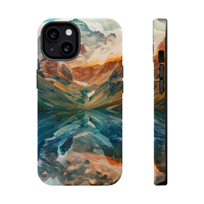 Reflections Mountain Sunset Lake MagSafe Phone Case