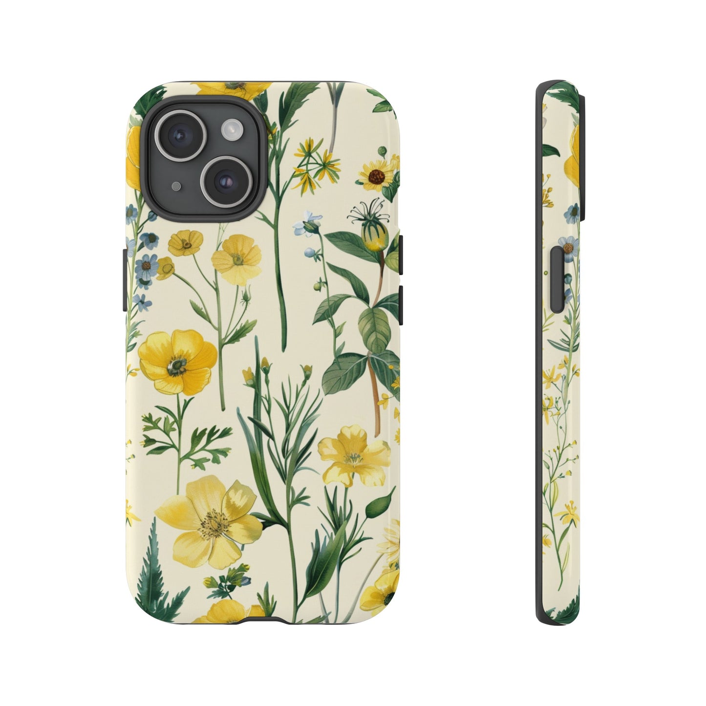 Floral Sage Yellow Wildflower Phone Case