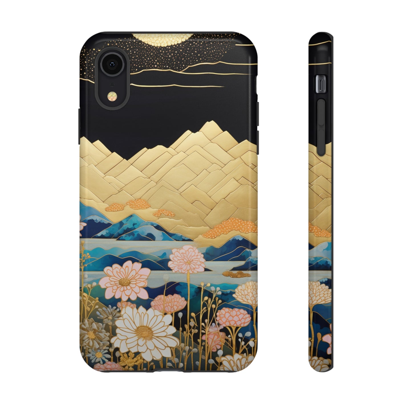 Chiyogami Floral Tough iPhone Case Galaxy S23 S22 S21 S20 Plus Ultra | Iphone 14 13 12 11 8 Pro Max Mini | Pixel 7 6 Pro 5 | Japanese Boho