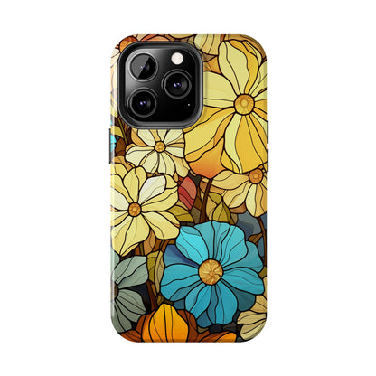 Kaleidoscopic Elegance: Stained Glass Vintage Floral iPhone Case – Timeless Beauty Illuminated