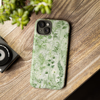 Floral Sage Green Wildflower Phone Case