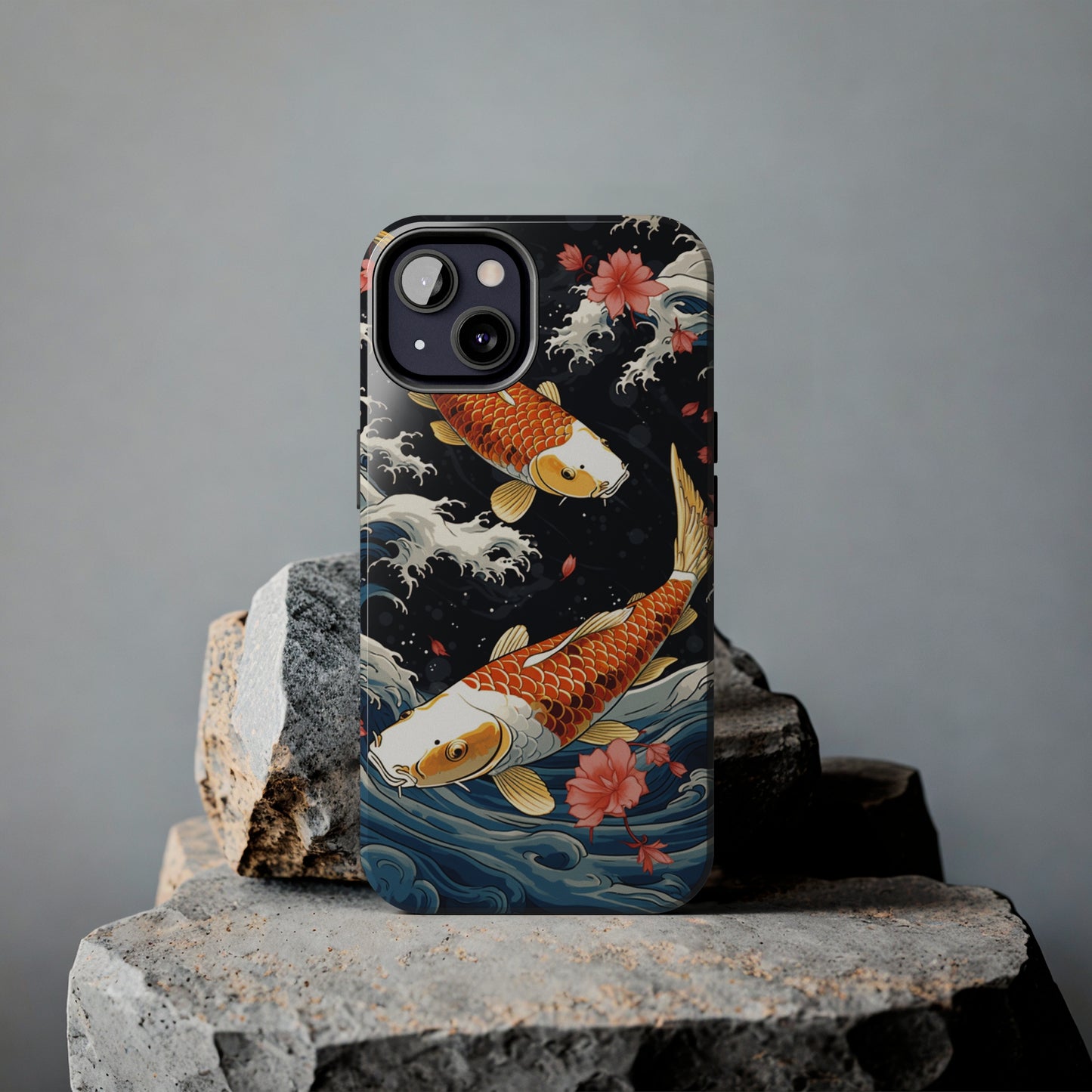 Graceful Flow: Koi Fish Inspired | Japanese Art Masterpiece iPhone Case