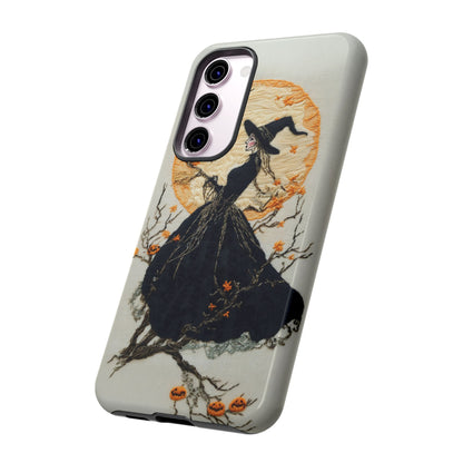 Halloween Witch Autumn iPhone Case, Embroidered Style