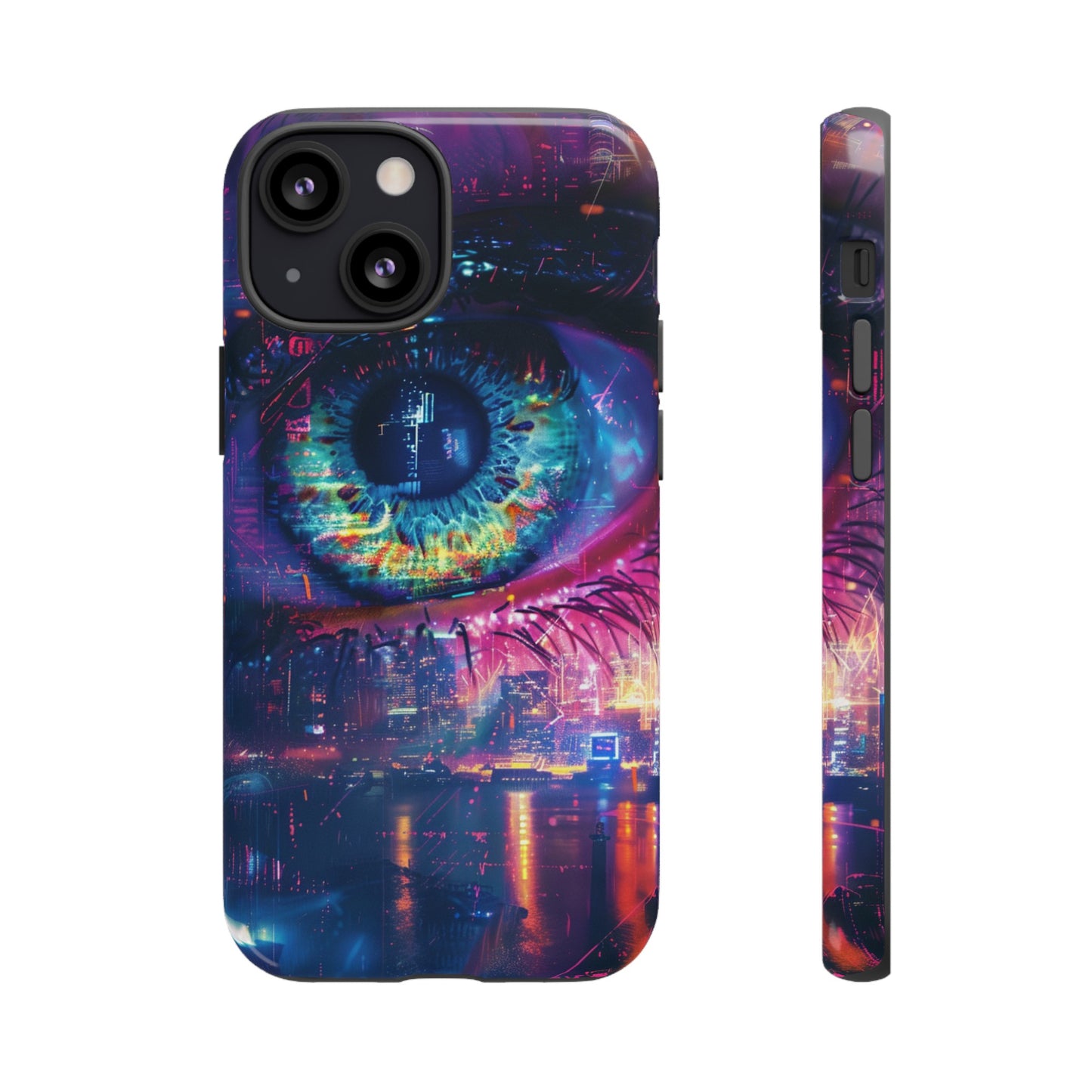 Eye of the Beholder Cyberpunk Art Phone Case